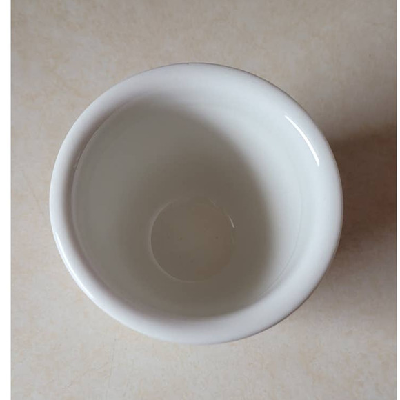 Walker China Vitrified 3" Cup with Brown Leaf and Vine Pattern Vintage - Picture 5 of 5